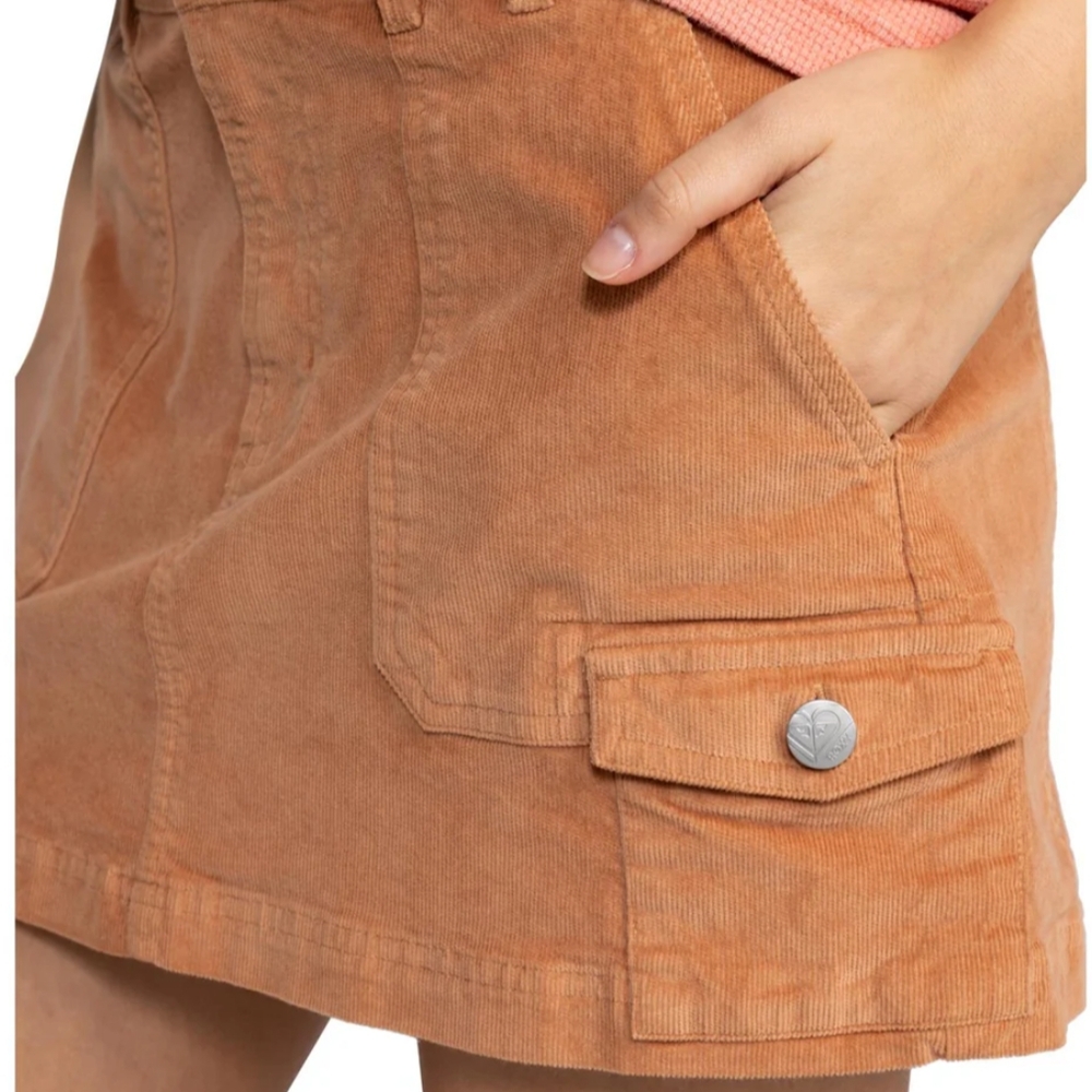 Roxy mini skirt brown XL new with tags